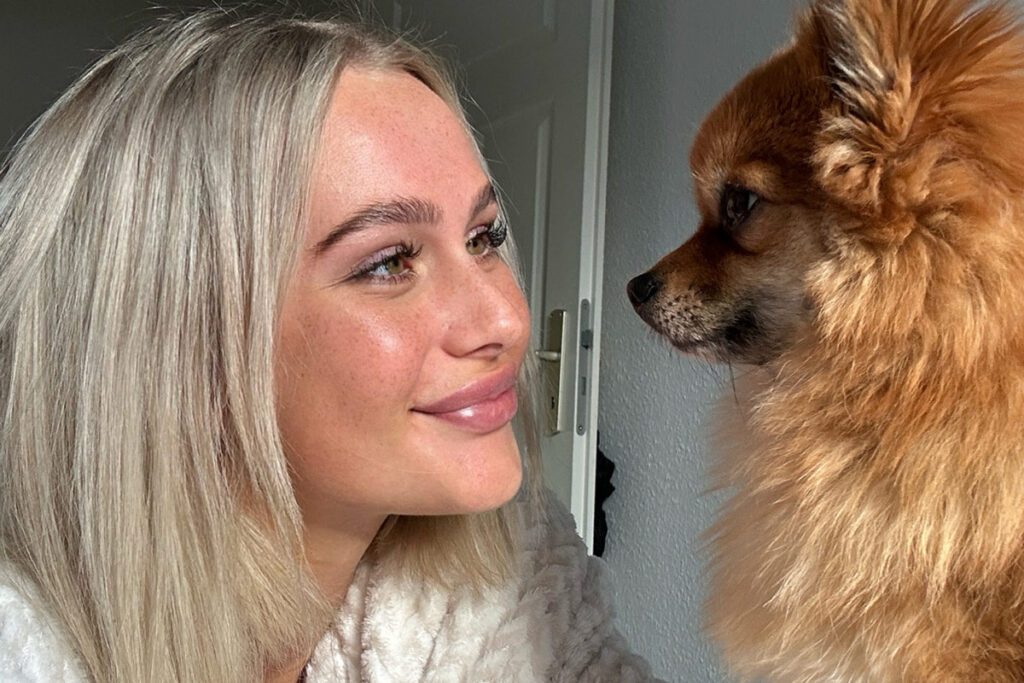 … und ihren zuckersüßen Hund Bailey