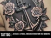Anker Tattoo – Zeitloses Symbol zwischen Tradition und Moderne Anker Tattoo kombiniert mit Rosen