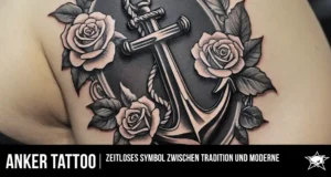 Anker Tattoo – Zeitloses Symbol zwischen Tradition und Moderne Anker Tattoo kombiniert mit Rosen