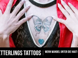 Schmetterling Tattoo am Schlüsselbein – zartes Symbol für Wandel, Freiheit und Leichtigkeit