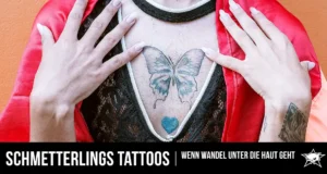 Schmetterlings Tattoos Schmetterling Tattoo am Schlüsselbein – zartes Symbol für Wandel, Freiheit und Leichtigkeit